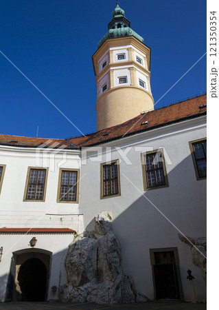 Mikulov Castle in South Moravia, Czech Republic, sunny summer day 121350354