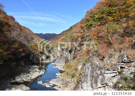 紅葉が美しい龍王峡 栃木 紅葉が美しい龍王峡 栃木 121351410