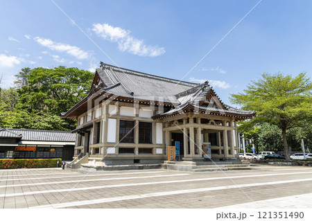 Building view of the Qishan(Cishan) Wude Martial Arts Center in Kaohsiung, Taiwan. 121351490