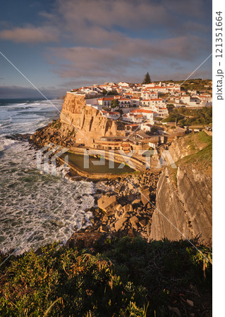 Scenic view of the seaside village of Azenhas do Mar, Portugal 121351664