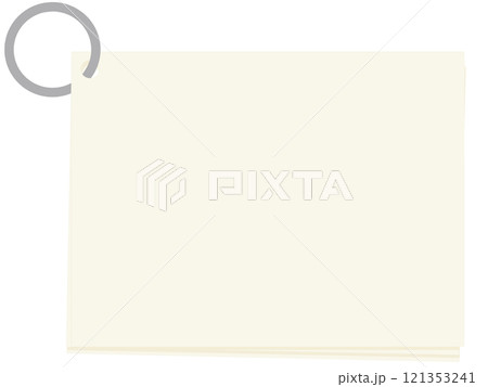 リングで留められたメモ帳 リングで留められたメモ帳 121353241