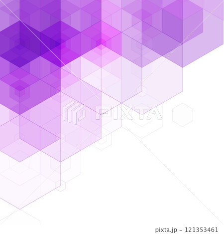 Purple hexagon background. Geometric design. Presentation template. Eps 10 Purple hexagon background. Geometric design. Presentation template. Eps 10 121353461