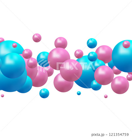 Colorful balls background. Vector background made with gradient meshes. Background design for banner, poster, flyer, card, postcard, cover, brochure. Purple and light pink balls. Pastel tones. Eps 10 Colorful balls background. Vector background made with gradient meshes. Background design for banner, poster, flyer, card, postcard, cover, brochure. Purple and light pink balls. Pastel tones. Eps 10 121354759