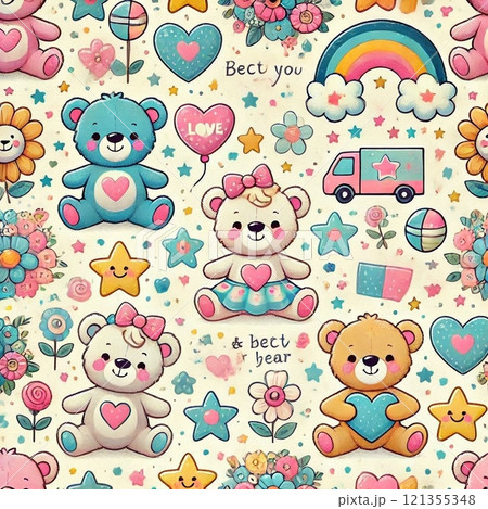 かわいいクマの壁紙 121355348