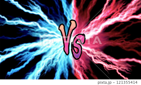 VS_タイトル背景_ライトニング 121355414