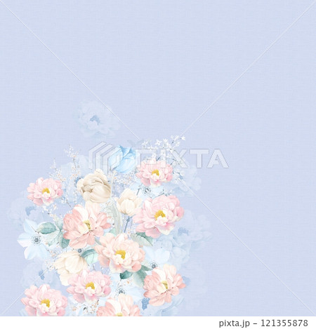 Beautiful Floral Curly Hand   Illustrated Patterns 121355878