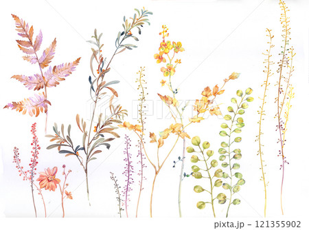 Imaginative Hand Painted Curly Floral Creations Imaginative Hand Painted Curly Floral Creations 121355902