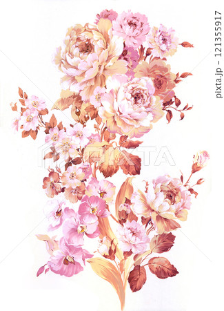 Imaginative Hand  Painted Curly Floral Creations 121355917