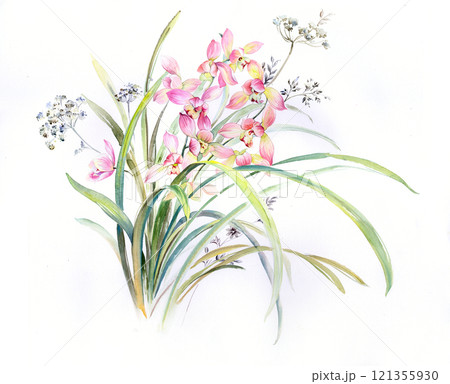 Aesthetic Hand Drawn Floral Curly Graphics Aesthetic Hand Drawn Floral Curly Graphics 121355930