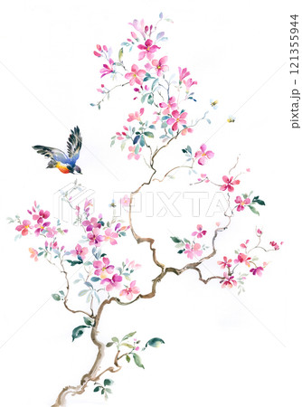 Aesthetic Hand Drawn Floral Curly Graphics Aesthetic Hand Drawn Floral Curly Graphics 121355944