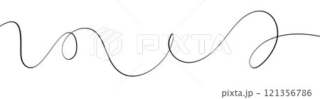 Abstract squiggly line pattern background with wavy and irregular loops. Thin curvy shapes background. Flat vector illustration isolated Abstract squiggly line pattern background with wavy and irregular loops. Thin curvy shapes background. Flat vector illustration isolated 121356786