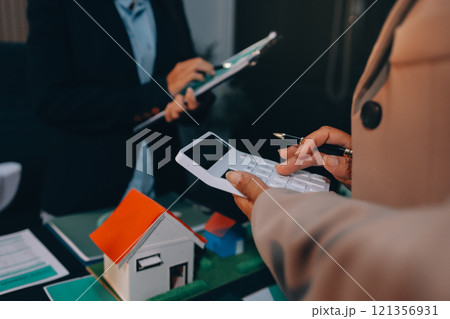 Carbon offset price report CO2 emission. Future growth Net zero waste in ESG ethical SME office protect climate change global warming social issues project. Group of asia people Eco friendly SDGs plan 121356931