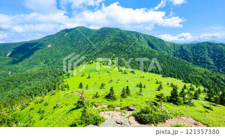 夏の四阿山・根子岳登山（根子岳～四阿山） 121357380