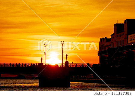 釧路の夕陽 釧路の夕陽 121357392