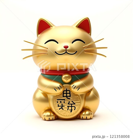 幸運を招く招き猫 121358008