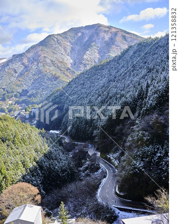 雪の降った祖谷 雪の降った祖谷 121358832