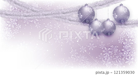 雪　クリスマス　冬　光　背景	 121359030