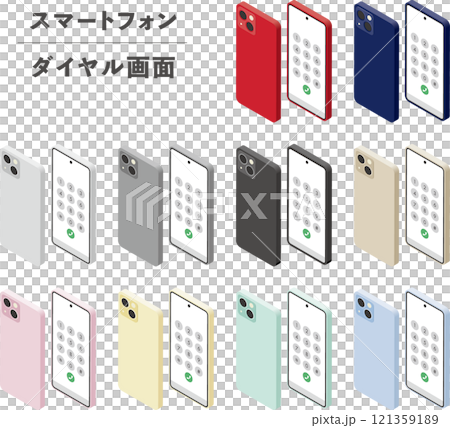 スマートフォン スマホ ダイヤル画面 121359189