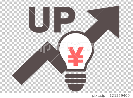 Light bulb illustration regarding electricity bill increase Light bulb illustration regarding electricity bill increase 121359409