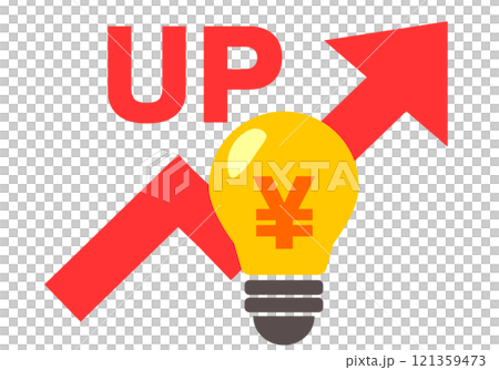 關於電費增加的燈泡插圖 關於電費增加的燈泡插圖 121359473