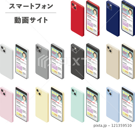 スマートフォン スマホ 動画サイト画面 121359510