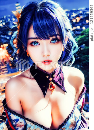 セクシーな衣裳を着たコスプレイヤー  イベント コスチューム  プレイ[AI生成画像] 121359563