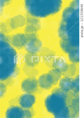 イラスト素材: 青と黄色の抽象画 121359640