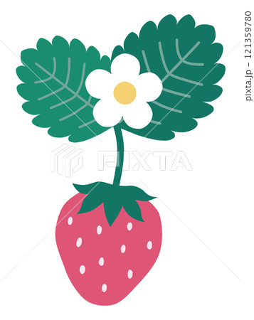 かわいい苺のベクターイラスト 121359780