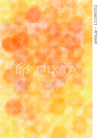 イラスト素材: 黄色とオレンジの抽象画 121360352