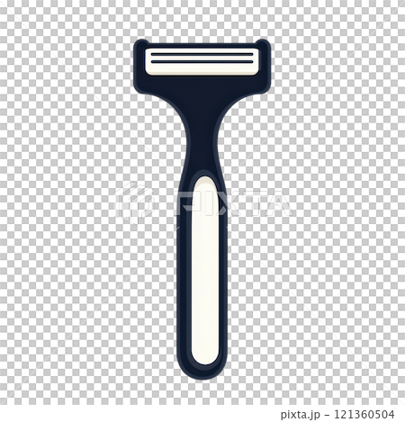 Minimalist Razor Icon with Silhouette and Thin Lines 121360504