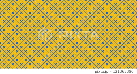 Minimalist abstract background. Simple vector modern print with crosses. Outline seamless pattern with geometric figures. Digital paper, textile print 121363380