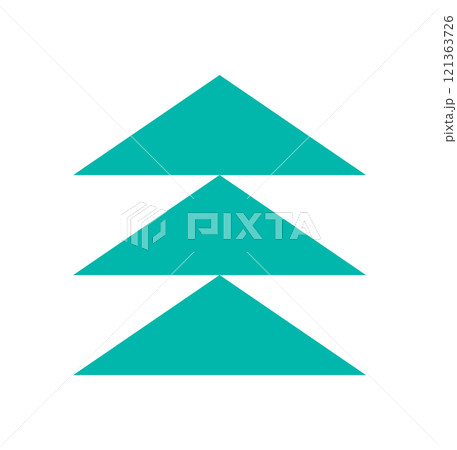 Bold minimalist triangle icon. Abstract shape element with modern form. This flat symbol reflects brutalism and y2k styles, ideal for contemporary graphic projects. Bold minimalist triangle icon. Abstract shape element with modern form. This flat symbol reflects brutalism and y2k styles, ideal for contemporary graphic projects. 121363726