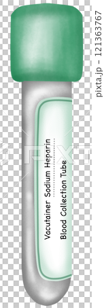 sodium heparin vacutainer blood collection tube 121363767