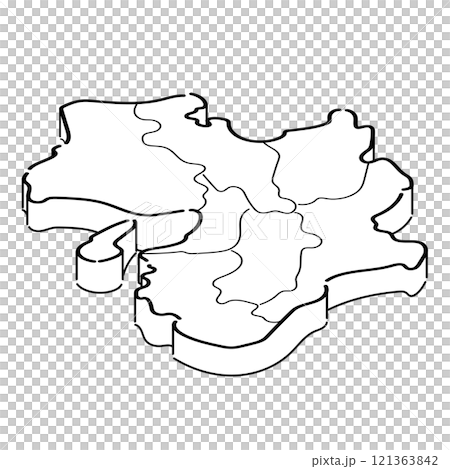 Kinki region_isometric illustration_02 Kinki region_isometric illustration_02 121363842