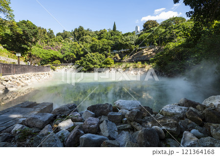 Beautiful view of Thermal Valley in Beitou, Taipei, Taiwan, Located beside Beitou Hot Spring Park. Thermal Valley in Beitou, Taipei, Taiwan. Beautiful view of Thermal Valley in Beitou, Taipei, Taiwan, Located beside Beitou Hot Spring Park. Thermal Valley in Beitou, Taipei, Taiwan. 121364168