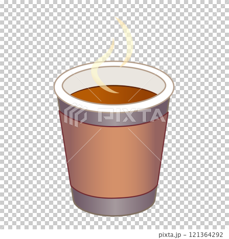 コンビニの温かい紅茶のイラスト コンビニの温かい紅茶のイラスト 121364292