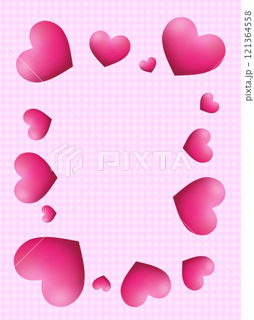 ハートの背景 H-3 ハートの背景 H-3 121364558