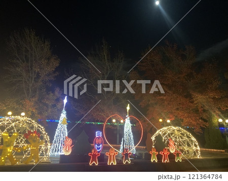 紅葉とイルミネーション 紅葉とイルミネーション 121364784