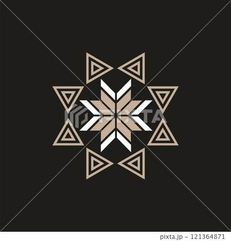 geometric mandala triangle,star,cross,circle vector element design geometric mandala triangle,star,cross,circle vector element design 121364871