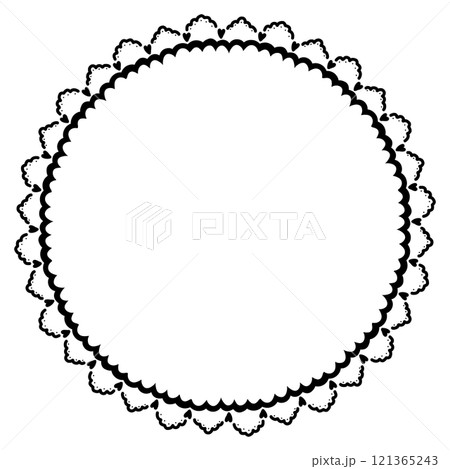 黒いエレガントな小さいハートの丸いレース 黒いエレガントな小さいハートの丸いレース 121365243