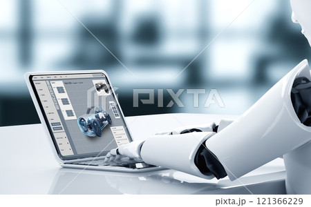 Electric car design software on computer screen show simulation blueprint snugly 121366229