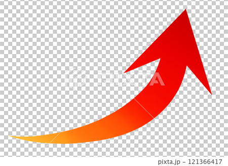 Arrow icon rising 121366417