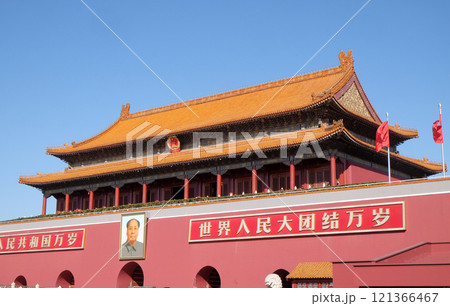 Gate of Heavenly Peace at famous Tiananmen square in Beijing Gate of Heavenly Peace at famous Tiananmen square in Beijing 121366467