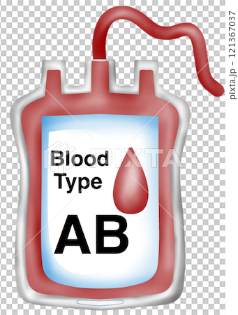Blood bag of type AB blood 121367037