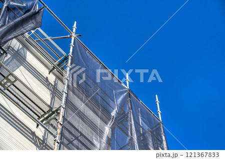 戸建て家屋の外壁修繕工事 屋根 戸建て家屋の外壁修繕工事 屋根 121367833