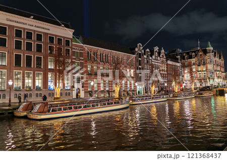 night time in amsterdam night time in amsterdam 121368437