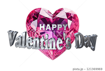 3DCG文字「Happy Valentine's Day/ハッピーバレンタインデー」(キリヌキ) 3DCG文字「Happy Valentine's Day/ハッピーバレンタインデー」(キリヌキ) 121369969