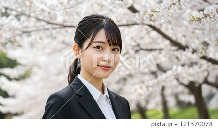 20代女性新卒で働く希望にあふれたビジネスウーマン 20代女性新卒で働く希望にあふれたビジネスウーマン 121370078