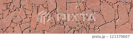 Flat stones in the wall 121370607