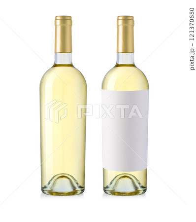 white wine bottle isolated white wine bottle isolated 121370680